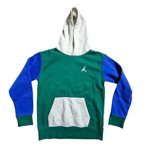 Jordan Boys‎ Colorblock Jumpman Hoodie Jacket Sweatshirt M Streetwear Retro Y2K
